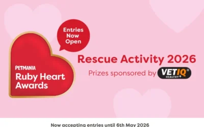 VETIQ Is Sponsoring The Rescue Activity Category At The Petmania Ruby Heart Awards 2026!
